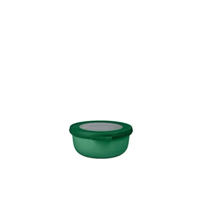 Bild av Mepal Multi Bowl Cirqula Round Plastbehållare med lock Lämplig som lufttät behållare för kylskåp, mikrovågsugn, frys och serveringsfat Köksskålar 350 ml Levande grön