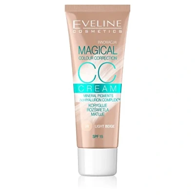 Bild av Eveline Cosmetics Magical Color Correction CC multifunktionell foundation, 30 ml, nr 50 ljusbeige