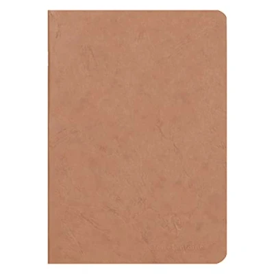Bild av Clairefontaine 733100C AgeBag A5 bok (DIN A5, 14,8 x 21 cm, tom, perfekt för dina anteckningar och teckningar, 48 ark) 1 st brun