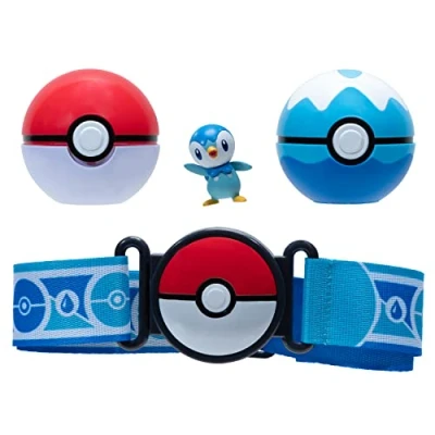 Bild av Pokemon Clip &#039;N&#039; Go Poke Ball Belt Set (Poké &amp; Dive and Piplup) W12