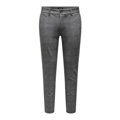 Bild av Only &amp; Sons Onsmark Check Pants Tygbyxor, Storlek: 30x30, Limestone