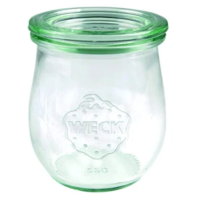 Bild av Väckarglas tulpanform #762 220 ml (12 stycken, inklusive klämmor + gummi, lock ø 60 mm, glasburkar, dessertglas, syltburkar) 58307