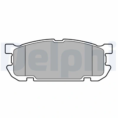 Bild av DELPHI LP3690 Jeu de plaquettes frein avec indicateur d&#039;usure sans tôle anti bruit accessoires