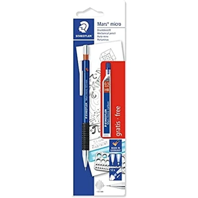Bild av Staedtler 7755ABK25D Mars micro Druckbleistift 0,5mm + Feinminen GRATIS auf Blisterkarte