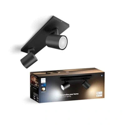 Bild av Philips Hue Runner LED spot, 2 lampor, dimmerströmbrytare, svart