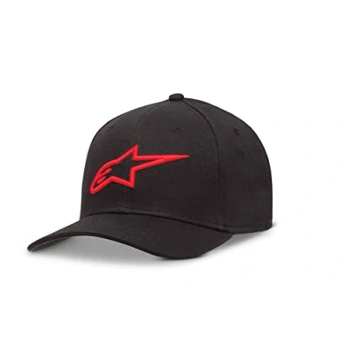Bild av Alpinestars Unisex vuxen ageless kurva hatt svart/röd Lg/XL (Multi, en_storlek)