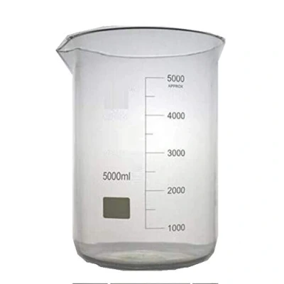 Bild av Rocwing Boro 3,3 glas graderad mätbägare för laboratorium eller kök (5 000 ml)