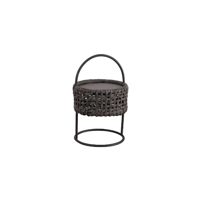Bild av Cane line Illusion Lamp Golvlampa Soft Rope Dark Grey H53 x Ø51 cm