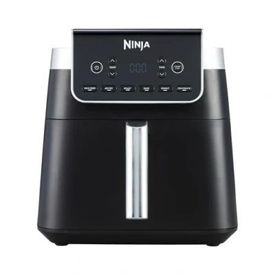 Bild av Ninja Air Fryer MAX PRO, 6,2L, Använder ingen olja, Fyrkantig enskild låda, Stek, Baka, Luftfritera, Familjestorlek, Tillag från fryst, Non Stick, Diskmaskinssäker korg &amp; knaperplatta, Grå, AF180EU