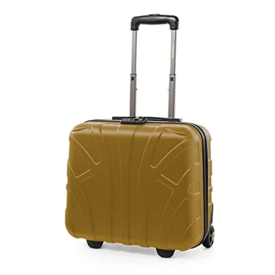 Bild av Suitline Koffer i 3 Größen, Vagnset Rollkoffer Hartschalen Reisekoffer (55 cm, 66 76 cm) Zwillingsrollen, 15 Verschiedene Farben, Höst guld, 38 Pilotentrolley