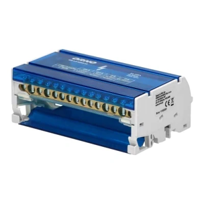 Bild av ORNO LZ 8202/15 Distributionsblock för DIN skenor med 4 rader (15 trådar)