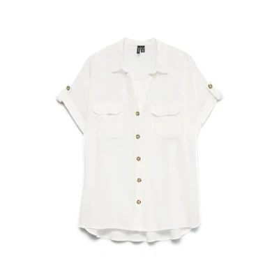 Bild av Vero Moda Vmbumpy Skjorta, Storlek: XL, Snow white