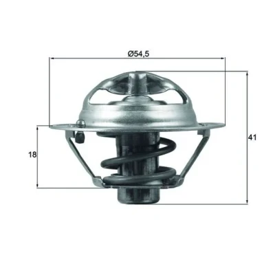Bild av MAHLE ORIGINAL TX 162 82D Thermostat d&#039;eau 82 54,5 avec joint d&#039;étanchéite RENAULT: Clio 3, 4, MEGANE NISSAN: Qashqai / Qashqai+2 I, Juke