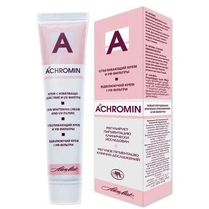 Bild av Achromin Whitening Cream för mörka fläckar, åldersfläckar och efter graviditeten, bruna fläckar 45 ml