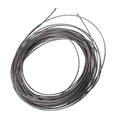 Bild av 1 st 15 meter diameter 1,5 mm 304 rostfritt stålkabeltråd Metallkabelrep för räcke Däckdukar utanför