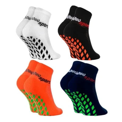 Bild av Rainbow Socks pojkar flickor neon sneaker sport stoppstrumpor