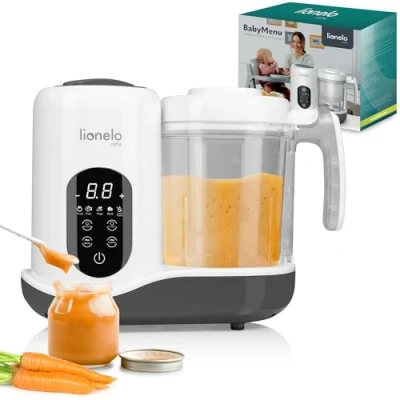 Bild av LIONELO BABYMENU multifunktionell köksmaskin för beredning av barnmat 300 4 program ånga, blanda, värma, avfrosta, onlinerecept