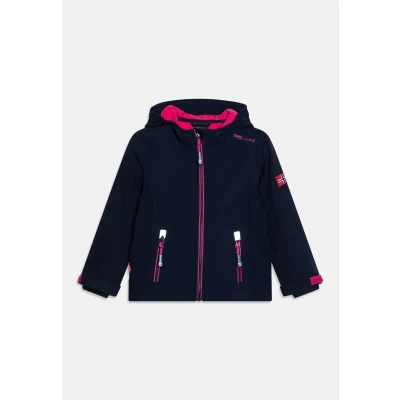 Bild av Trollkids Girls Softshelljacka för barn, Storlek: 176, Navy/magenta