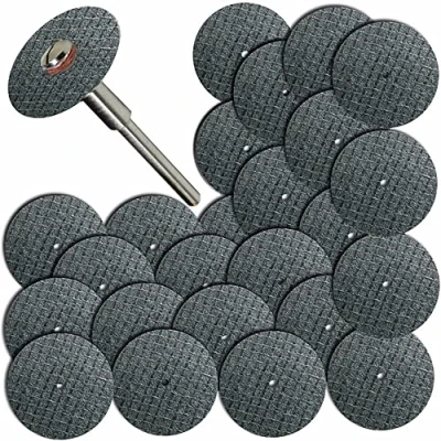 Bild av Powerful Tools 25 stycken/100 delar kapskiva skärskiva set 32 mm med dorn för Dremel svarvverktyg