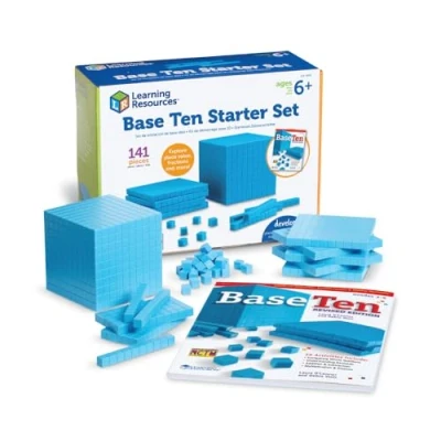 Bild av Learning Resources Räfflad Plast Bas Tio 141 Stycken Starter Uppsättning