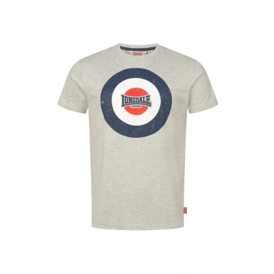 Bild av Lonsdale Normale Passform Trevose Tshirt med print, Storlek: Small, Marl grey navy white