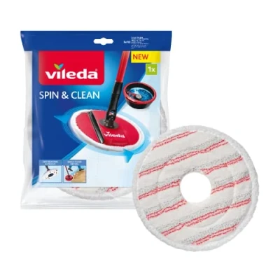 Bild av Vileda 161822 Mikrofiberrefill för Spin &amp; Clean, vit, 1 st