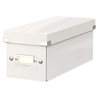 Bild av Leitz WOW Click and Store Förvaringsbox för CD skivor, vit, 60410001