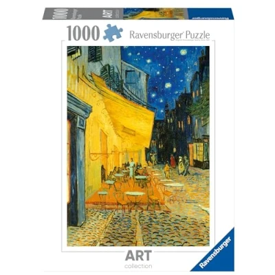 Bild av Ravensburger pussel för Vuxna 1 000 bitar Konstsamling Kaffeterrass, kvällen Vincent Van Gogh och barn från 14 år Högkvalitativt 12000060
