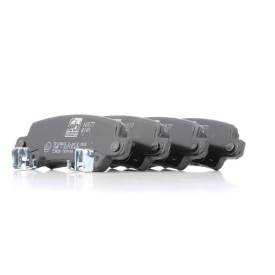 Bild av FEBI BILSTEIN 16577 Jeu de plaquettes frein Essieu arrière contact signal d&#039;usure exclu, avec indicateur TOYOTA: Corolla IX 3/5 portes