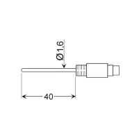 Bild av Greisinger GLF 401 MIN Luftsensor 25 till 70 C Sensortyp Pt100