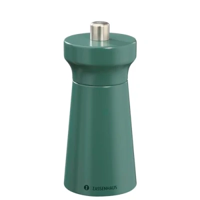 Bild av Zassenhaus Pepparkvarn WESTERLAND Deep Forest lackerat bokträ med steglöst justerbar högpresterande keramisk kvarn Kryddkvarn för peppar 12 cm, Ø 5,4 cm