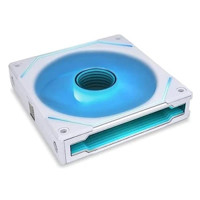 Bild av LIAN LI PC husfläkt 120 mm ARGB fläkt, vit &quot;UNI SL INF 120&quot; tyst och effektiv 7 stift speldatorfläkt fläkt med justerbar belysning