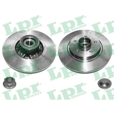 Bild av LPR R1070PCA Disque de frein 274 11 5 plein avec kit roulement roue, bague ABS accessoires RENAULT: Kangoo II Express