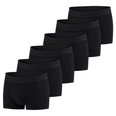 Bild av JACK &amp; JONES boxershorts för män, 6 pack, basic stretch, kalsonger, underkläder, retroshorts, set, bomull, svart, röd, grön, blå, grå, S, M, L, XL, XXL, 3XL, Paket 1, XXL
