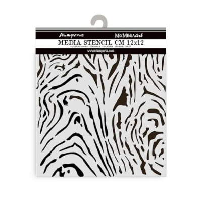 Bild av Stamperia Thick Stencils for Scrapbooks, Albums, Cards, Bullet Journalling, and More, Flexible Material, Easy to Clean, Perfect Hobbies, Crafts Gifting (Hidden Grove, Wood Pattern)