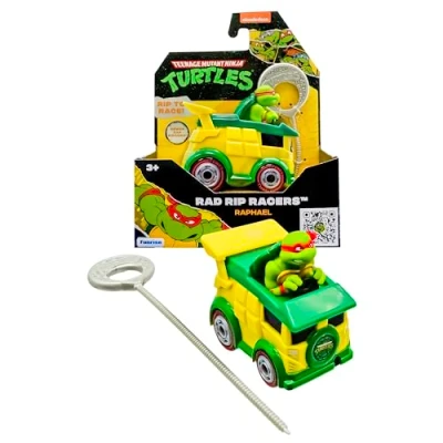 Bild av TMNT Teenage Mutant Ninja Turtles Turtle Raphael RAD Rip Racers, actionfordon, klassisk utgåva leksaker och presenter för barn 3+