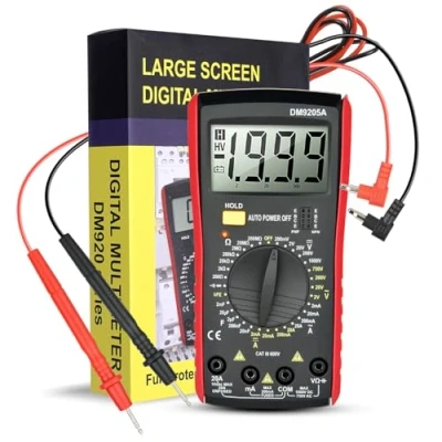 Bild av Vothen Multi Functional Household Multimeter 1999 Maximum Count High Precision Digital Display Power Numerical Mätning Instrument Electrician Maintenance Detection Tool