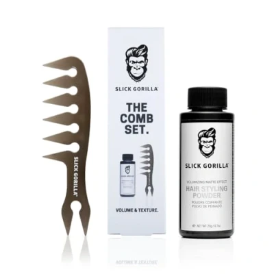 Bild av Slick Gorilla Comb Set (Hår Styling Pulver 20g + Kam)