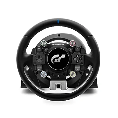 Bild av Thrustmaster T GT II PACK, Racingratt, PS5, PS4, PC, Force Feedback i Realtid, Borstlös 40 Wattsmotor, System med Dubbla Drivremmar, Magnetisk Teknik, Utbytbar ratt (PS5/)