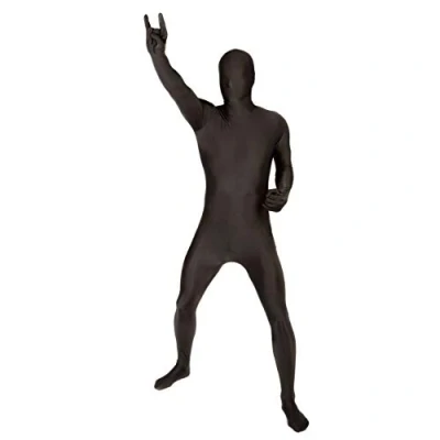 Bild av Vuxna M kostym svart andra hud halloween maskeraddräkt storlek L 159 cm 175 (5&#039;3 5&#039;9 tum)