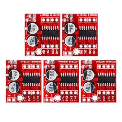 Bild av DollaTek 5 st dubbelkanals L298N PWM hastighet DC motor drivrutin kort dubbel H bro stegmotor modul
