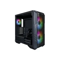 Bild av Cooler Master HAF 500 Datorchassi Mid Tower, 2 x 200mm Förinställda ARGB Fläktar, Justerbar 120mm GPU Fläkt, Flexibla Kylningsmöjligheter, Sidopanel i Härdat Glas med Avtagbar Topp