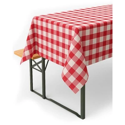 Bild av TextilDepot24 texpot lantlig bordsduk 80 x cm, röd vit, rutig av 100 % bomull i 20 mm, bondgård