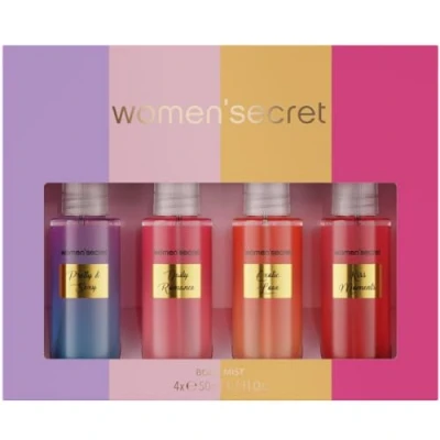 Bild av women&#039;secret Body Mist Senses presentset Spray för dam 4 x 50 ml
