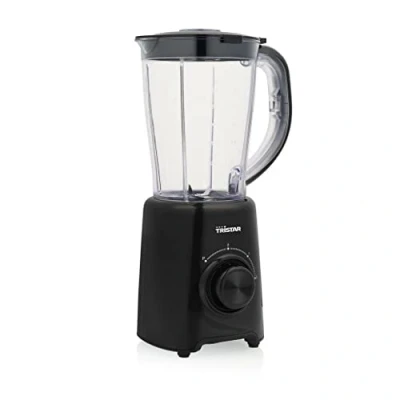 Bild av Tristar Stående mixer 1,5 liters kanna, 500 watt, 4 blad av rostfritt stål, 2 hastighetsinställningar, pulsfunktion, BL 4476