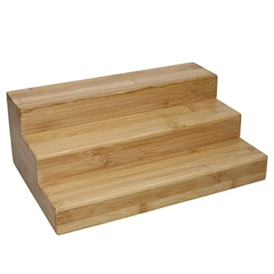 Bild av Copco Bamboo COP3TIERBAM Skåphylla med tre nivåer, organisatör, displaybox, trä, brun