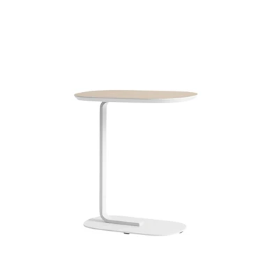 Bild av Muuto Relate sidetable Sidobord Oak Veneer/Off White L: 56,2 x H: 73,5 W: 34 cm
