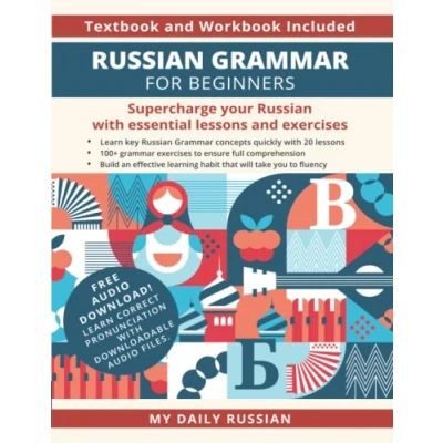 Bild av Russian Grammar for Beginners Textbook and Workbook Included: Supercharge your with essential lessons exercises