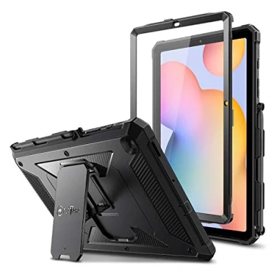 Bild av FINTIE Stötskydd för Samsung Galaxy Tab S6 Lite 2022/2020 10,4 tum, robust fodral med stativ och inbyggt skärmskydd Lite, svart