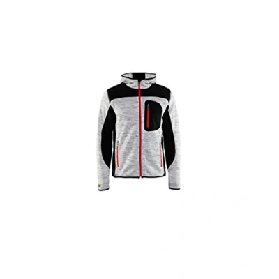 Bild av JACKA 4930 2117 STICKAD GRÅMELERAD/SVART M Beijerbygg Byggmaterial